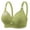 Green, variant on Womens Wireless Bra Plus Size Breathable Daily Underwear Small Print Bra Black XS-4XL