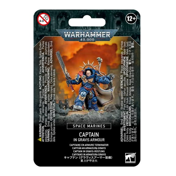 Games Workshop GW4870 Warhammer 40K: Space Marines: Captain in Gravis Armor