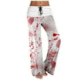 thumbnail image 1 of WEAIXIMIUNG Pantalon Grand pour Femmes Jeans Imprimé Pantalon Grand, 1 of 5