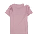 thumbnail image 2 of bar III Womens Cutout Basic T-Shirt, Pink, X-Small, 2 of 2