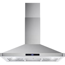 Pemberly Row 36 in. 380 CFM Ducted Wall Mount Range Hood in Stainless Steel