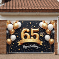 thumbnail image 6 of Golden Glitter Happy 65th Birthday Banner Shiny Stars 65th Birthday Display Balloon Decor Ribbon Accent Birthday Party Backdrop for 65th Birthday Party Milestone Celebration Indoor Decoration, 6 of 9