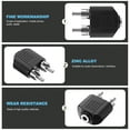 thumbnail image 2 of 8pcs 3.5mm hembra a 2 RCA Conector Masculino Adaptador Estéreo Jack Y Splitter, 2 of 5