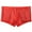 Red, variant on Cavosen Men's Lace Underwear Plus Size Trunks Soft Solid Color Breathable Comfortable Casual Underpants 1Pack