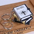 thumbnail image 3 of Xinyolin Mini Religious Christian Holy Bible Book Pendant, Keychain Keyring Holder, 3 of 8