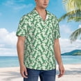 thumbnail image 5 of Daiia Dinosaurs on Roller Skater Hawaiian Shirt for Men Gentle Cotton Regular Short Sleeve Casual-3X-Large, 5 of 9