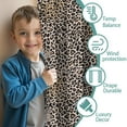 thumbnail image 3 of Blackout Kids Curtains,Black and Tan Leopard Print Childrens Insulated Curtains Set Of 2,Bedroom Essentials,Toddler Room Decor 52"x63", 3 of 5