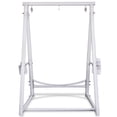 thumbnail image 6 of Reinforced Base & Triangular Structure Hammock Stand with 2 Storage Baskets, Swing Stand with 3 Hooks Fit for Most Hanging Chair for Oudoor&Indoor (Stand Only) (White), 6 of 6