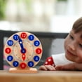 thumbnail image 5 of Mobutofu 4Set Wood Clock Toy for Kids Learning to Tell Time Imagination Development Classroom Teaching Home Learning, 5 of 5