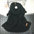 thumbnail image 5 of BWASD Winter Knit Scarf for Women Men Casual Solid Color Shawl Wraps Oversized Long Soft Warm Windproof Cable Fashion Outdoor Outfit Black, 5 of 6
