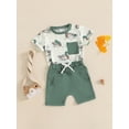 thumbnail image 5 of BemeyourBBs Toddler Baby Boy Girl Duck Outfit Short Sleeve Mallard Duck Goose T-shirt With Shorts Set Pockets Cute Infant Summer Clothes, 5 of 9