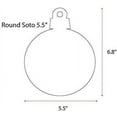 thumbnail image 2 of 26 Units Acrylic Christmas Ornaments Blanks Round SOTO 1/8" Thick - Clear or Solid Color - (Size 5.5") Made in USA, 2 of 5