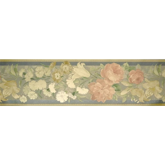 Bordure de Papier Peint Floral 72793