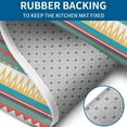 thumbnail image 4 of Bright Tribal Striped Pattern Bathroom Rugs Sets 3 Piece,Toilet Cover Set,Absorbent Non Slip Bathroom Mats Sets with U-Shaped Contour Rug Toilet Rug Set, 4 of 5
