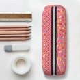 thumbnail image 6 of Uemuo Chocolate with Flowing Cream Printed Leather Pencil Case, Pencil Pouch, Portable Pencil Bag, Pen Case for& Office, 6 of 7