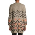 thumbnail image 3 of No Boundaries Juniors' Print Cardigan, 3 of 6