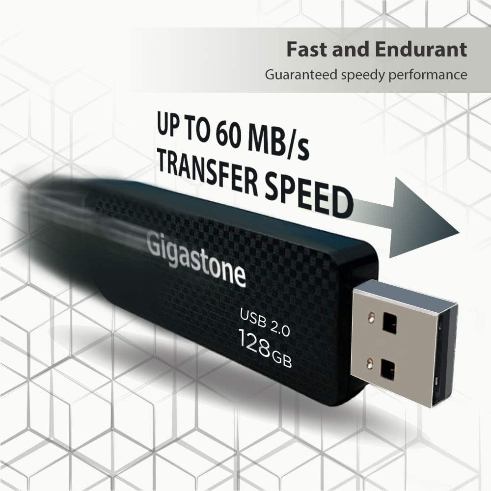 Gigastone USB 3.0 Flash Drive 64GB, 2 Pack (2x64GB)