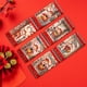 thumbnail image 4 of 6 sobres rojos con los beneficios del Año Nuevo Chino para el Festival de Primavera de los niños, con la imagen de los Dioses de la Riqueza y la Serpiente., 4 of 5