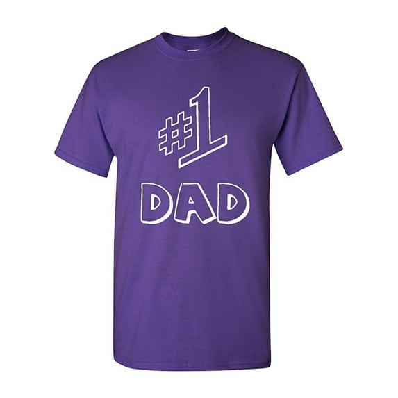 #1 One Dad Daddy Father's Day TV Comedy Series Funny DT Adult T-Shirt Tee