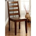 thumbnail image 4 of Furniture of America Hagrid Wood Dining Chair in Tobacco Oak (Set of 2), 4 of 6