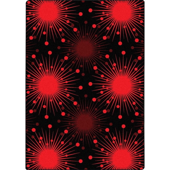 Cosmopolitan 5'4" x 7'8" area rug in color Red