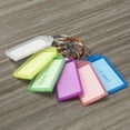 thumbnail image 2 of BAZIC Key Tag Label Window, Plastic Key Holder Key Ring (6/Pack), 1-Pack, 2 of 5