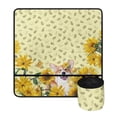 thumbnail image 2 of HELLHERO Sewing Machine Mat Sewing Accessories Sunflower & Corgi Design Removable Storage Bag Foldable to Keep Sewing Accessories Sew Machine Pad, 2 of 5