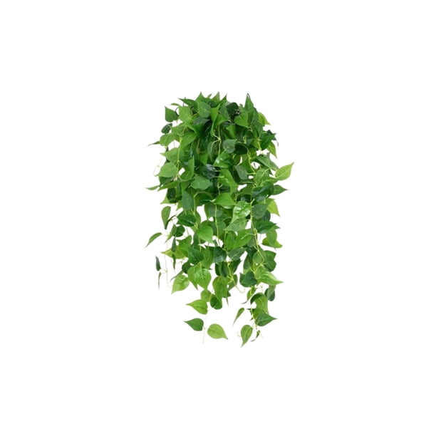 Plantas Colgantes de Pared Artificiales Verdes para la Decoración de Interiores, Flores Colgantes de Pared de Plástico Verde, Flores Colgantes de Pared Falsas Plantas Verdes para Plantas de Interiores