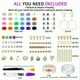 thumbnail image 2 of 6MM 24 Rainbow Color Flat Chip Beads para Boho Pulsera Necklce Haciendo Carta Cuentas Accesorios Kit DIY Juguetes, 2 of 6