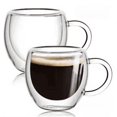 thumbnail image 1 of Taza de café de doble capa de vidrio resistente al calor, creativa taza de té con flores, taza de agua con aislamiento térmico, taza de bebida fría, taza de jugo de leche, 1 of 1