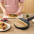 thumbnail image 2 of Non-Stick Electric Crepes Pan - 8" Portable Versatility Griddle & Crepe Maker, Automatic Temperature Control One-Button Switch, Make Tacos, Burritos, Crepes, In 20 Seconds (Black Pan (US)), 2 of 10