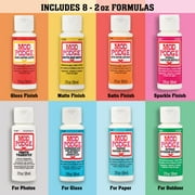 Mod Podge Essential Decoupage Kit Featuring 8 Formulas and 10 Tools