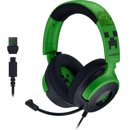 Razer - Kraken V4 X Wired Over-the-Ear Gaming Headset for PC, Mac, Playstation, Nintendo Switch, Steam Deck, Mobile, and Tablet - Minecraft Edition - image 9