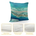 thumbnail image 4 of YINGXI  Decorative Teal Pillow Covers Marble Textured Turquoise Teal Gold Blue Throw Pillow Covers Soft for Couch Sofa Living Room Outdoor Summer Spring Teal Decorations for Home 22x22in, 4 of 5