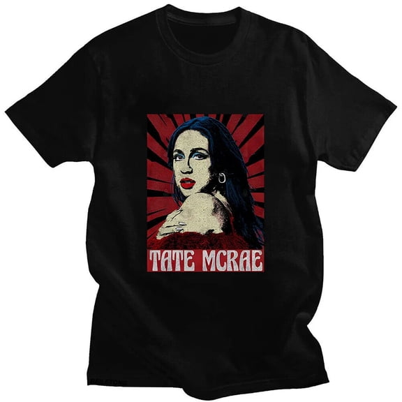 TateMcRae T-shirt Funko Pop Singer Tee-shirt for Spring 100% Cotton High Quality