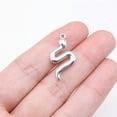 thumbnail image 2 of K-KED 100 Pcs Tibetan Silver Snake Charms Pendant 24X13MM DIY Delicate Jewelry Making C15752, 2 of 3