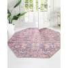 thumbnail image 4 of Unique Loom Nostalgia Collection Area Rug - Katie (5' 3" Octagon Pink/Blue), 4 of 11