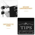 thumbnail image 3 of REOFLYUP Lock Box for Money with Acrylic and Metal for Donation Collection 1Pcs, 3 of 8