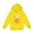 thumbnail image 2 of GiLiling Toddler Kids Girls Boys Cute Printed Hooded Pullover Sweatshirt, Casual Yoga Sports Top for Children Soft Breathable Daily Wear (Yellow, 7-8 Years), 2 of 3