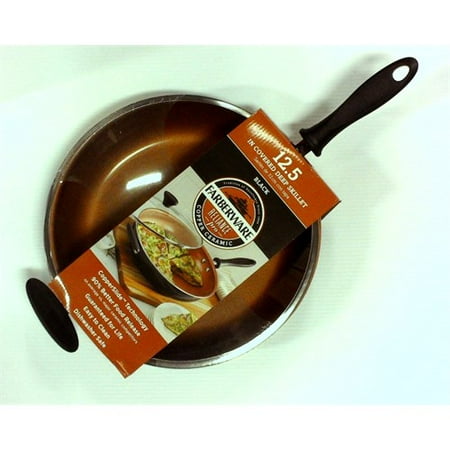 Farberware Reliance Pro 12 Copper Ceramic Nonstick Skillet with Lid