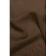 thumbnail image 4 of 2 panel semi sheer voile window treatment curtain 8 Grommets 55" Width X 84" drapes for any bedroom inside or outside RUBY brown color, 4 of 5