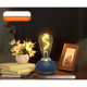 thumbnail image 5 of Lámpara de mesa de cristal, lámpara de mesa LED táctil, lámpara de mesa regulable para decoración de interiores, lámpara de mesa de estudio para dormitorio, azul, 5 of 8