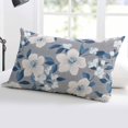 thumbnail image 5 of White Floral Throw Pillow Cover 20 x 36 Inch Decorative Pillow Cover Vintage Pastoral Botanical Flowers Lumbar Pillowcase Seasonal Rectangle Cushion Case for Couch Sofa Bed Living Room, 5 of 7