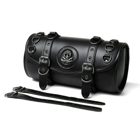 Motorcycle Saddlebag Front Handlebar Bag PU Sissybar Storage Pouches Suitable for Tools&Essential, Daily Commute