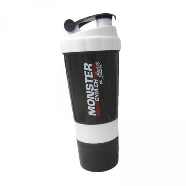 4xProtein Shaker Bottle Batidos De Portátiles Para Mezclas De Proteínas Botella Mezcladora Blanca