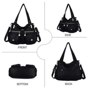 Angelkiss Women's Handbag Single Shoulder Bag with Detachable Strap Multiple Pockets