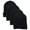 Black, variant on 4 Pack Men's Thermal Fleece Lined Winter Insulated Cuff Beanie Hat (Black)
