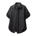 thumbnail image 2 of Miqool Mens Hawaiian Shirt Short Sleeve Button Down Floral Shirts Casual Beach Summer Wedding Shirts with Pocket, 2 of 4