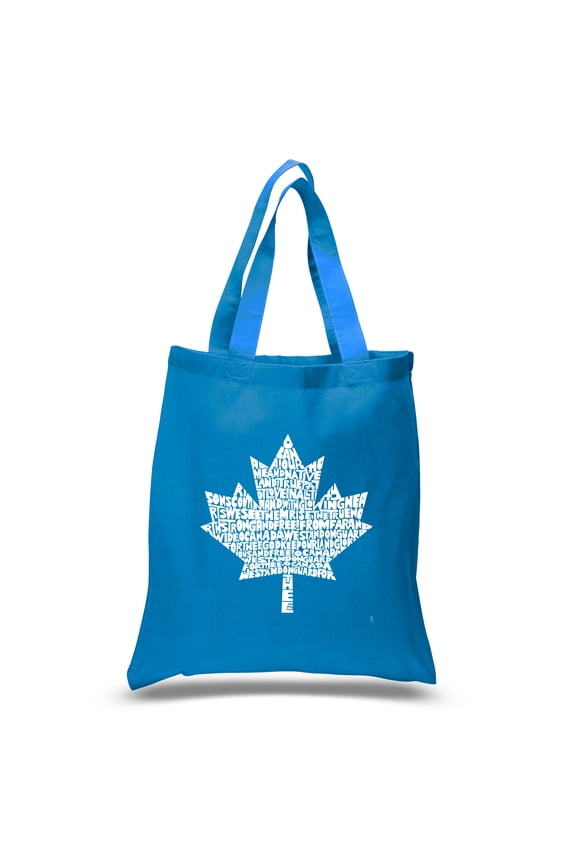 Small Word Art Tote Bag - CANADIAN NATIONAL ANTHEM