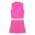 thumbnail image 6 of Sxiwei Women's Cheer Leader Costume Halloween Cheerleading Sleeveless A-line Dress Hot Pink XL, 6 of 7